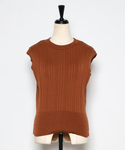 no sleeve summer rib knit