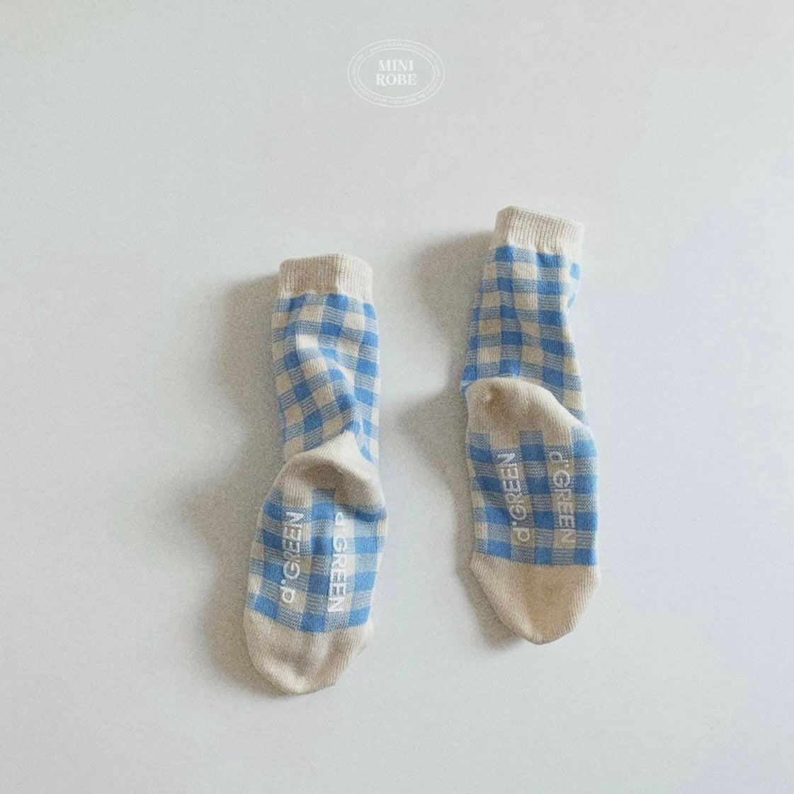 natural check socks 5p set [minirobe]