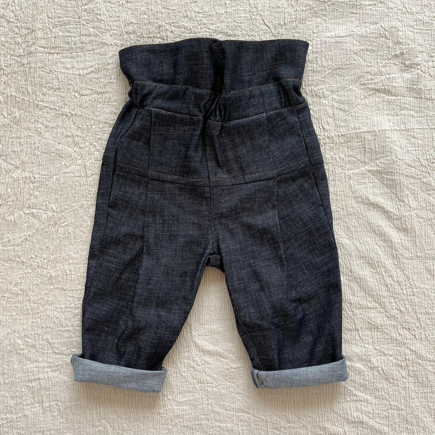 E8 Trousers(high waisted) / Navy blue denim [HELLO LUPO]