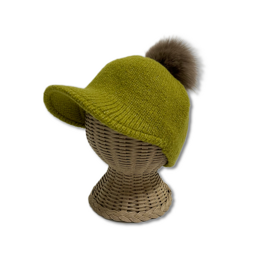 drop knit cap / olive
