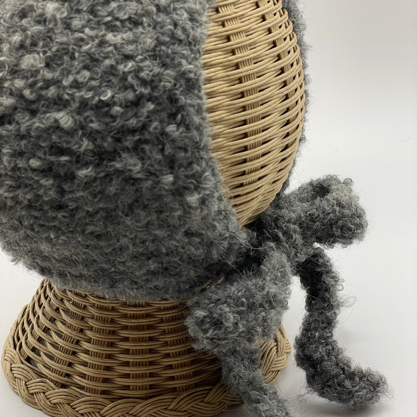teddy hat / dark gray [pixie hat]