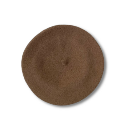 wool beret / camel