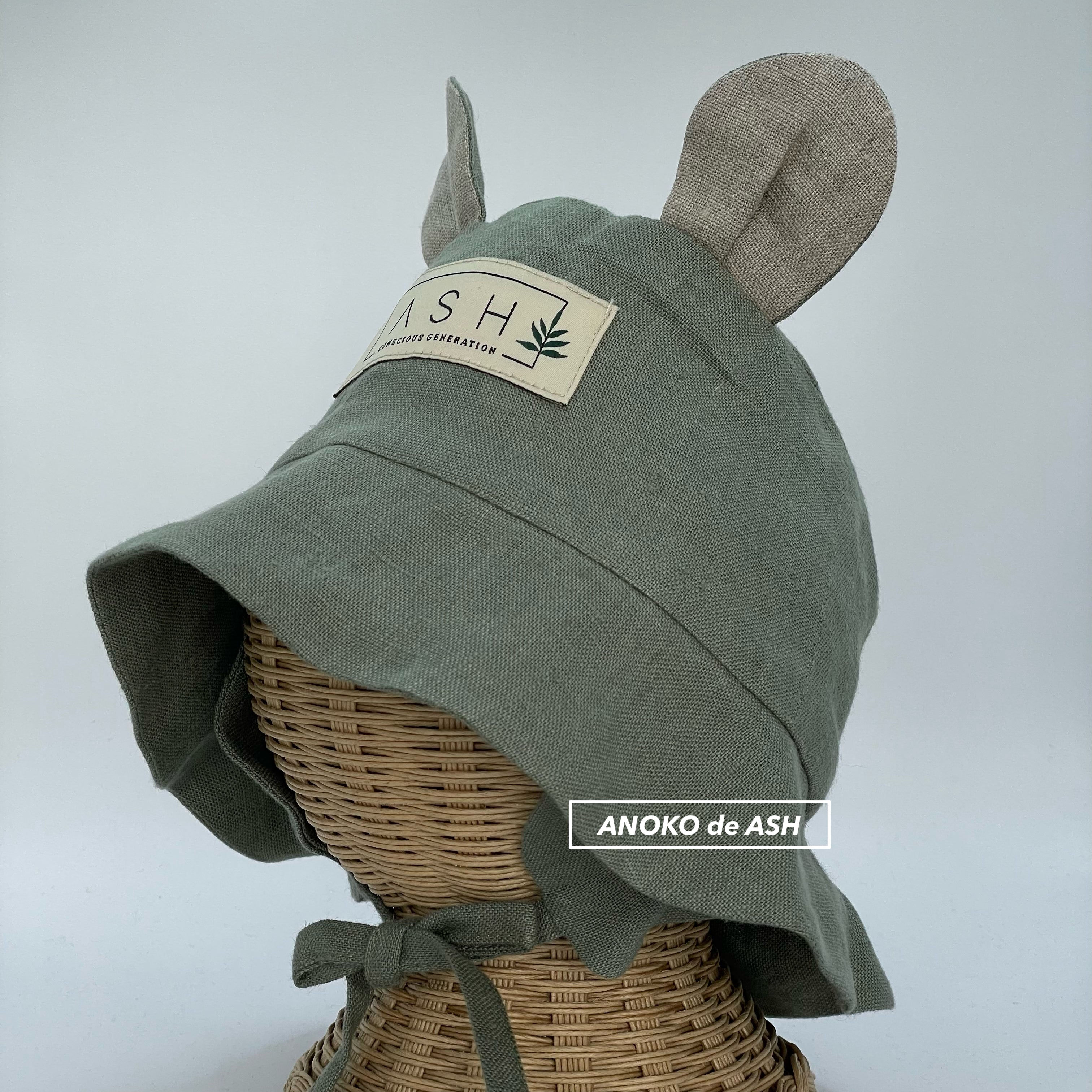 bear hat / basil / straight / neutral [ASH generation]