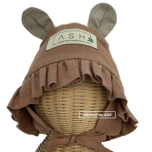 bear hat / cocoa / wavy / neutral [ASH generation]