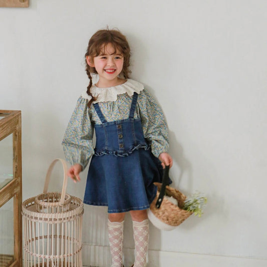 sandy blouse / blue [Puella FLO]
