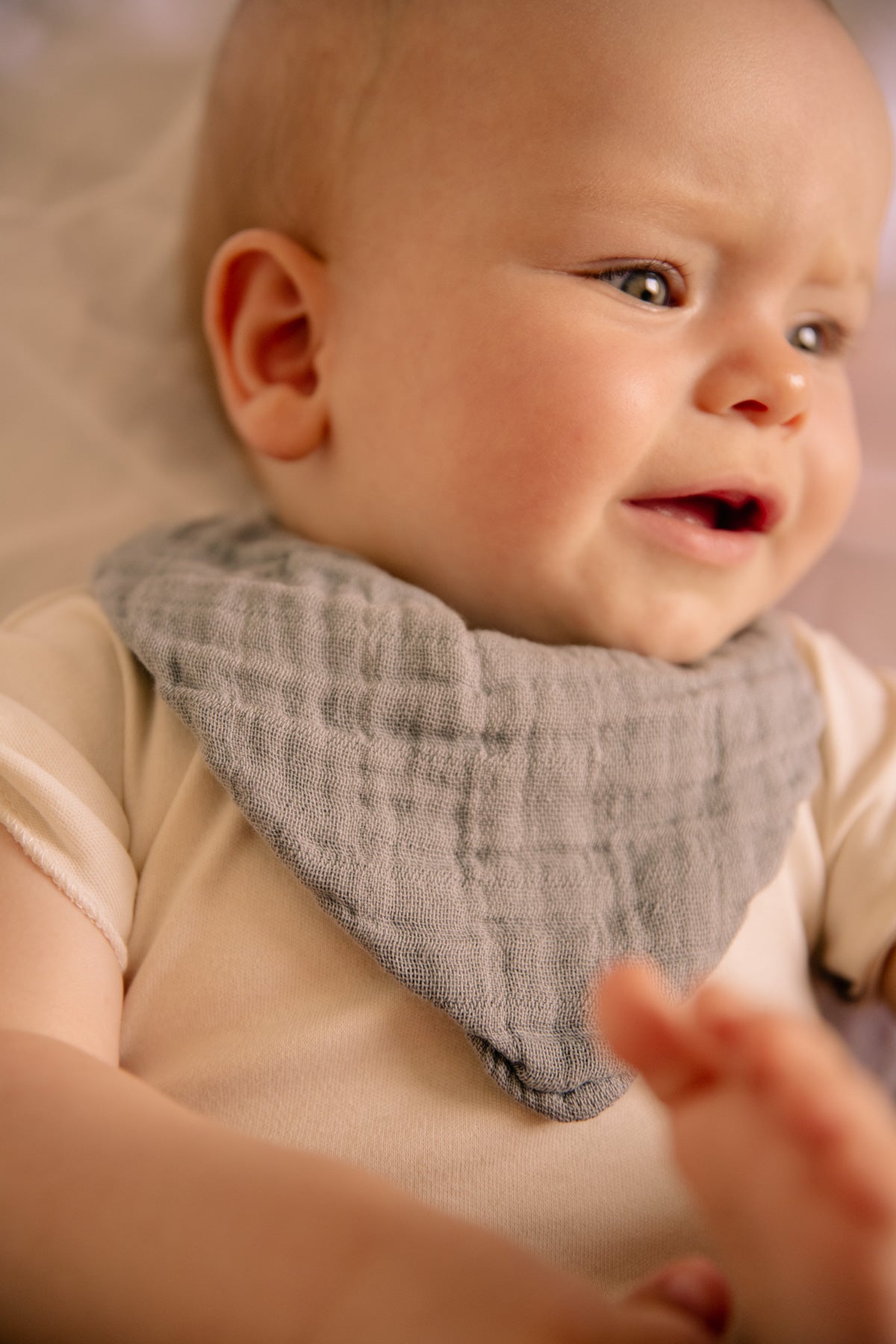 BANDANA BIB ABEL / gray blue