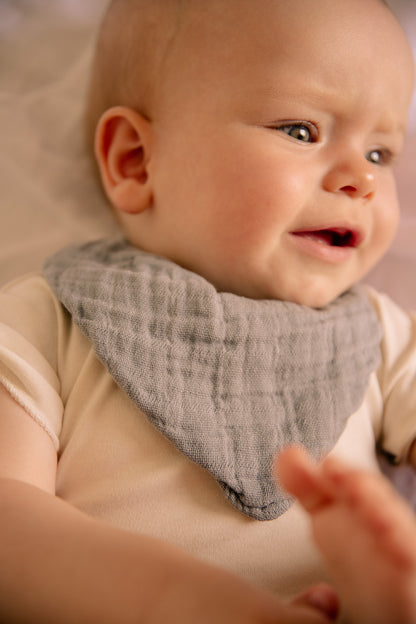 BANDANA BIB ABEL / gray blue