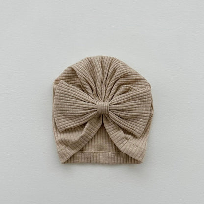 macaron ribbon turban / khaki