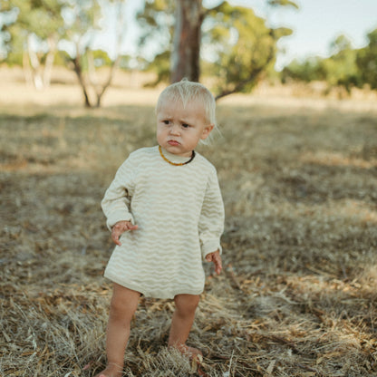 Organic knit rompers / River [GROWN]