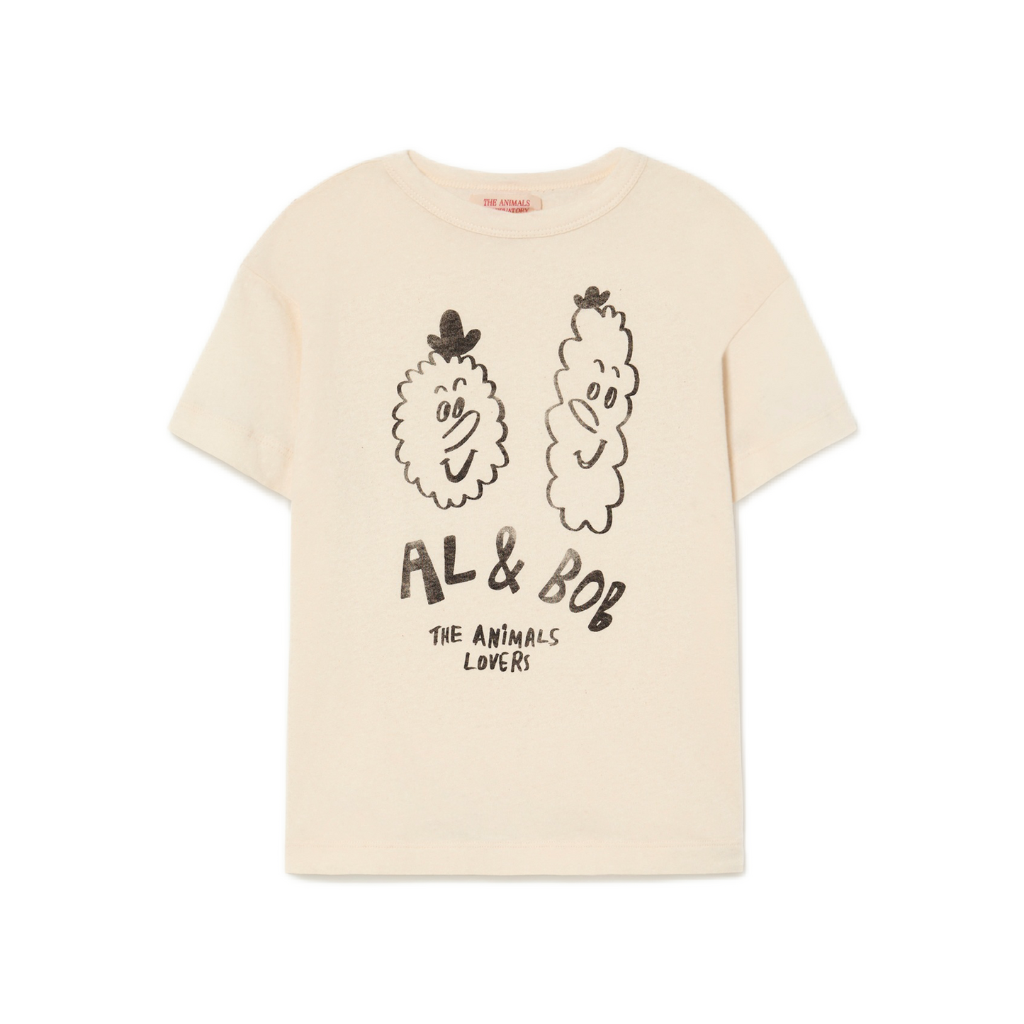 Recycled Raw White Rooster Friends T-Shirt