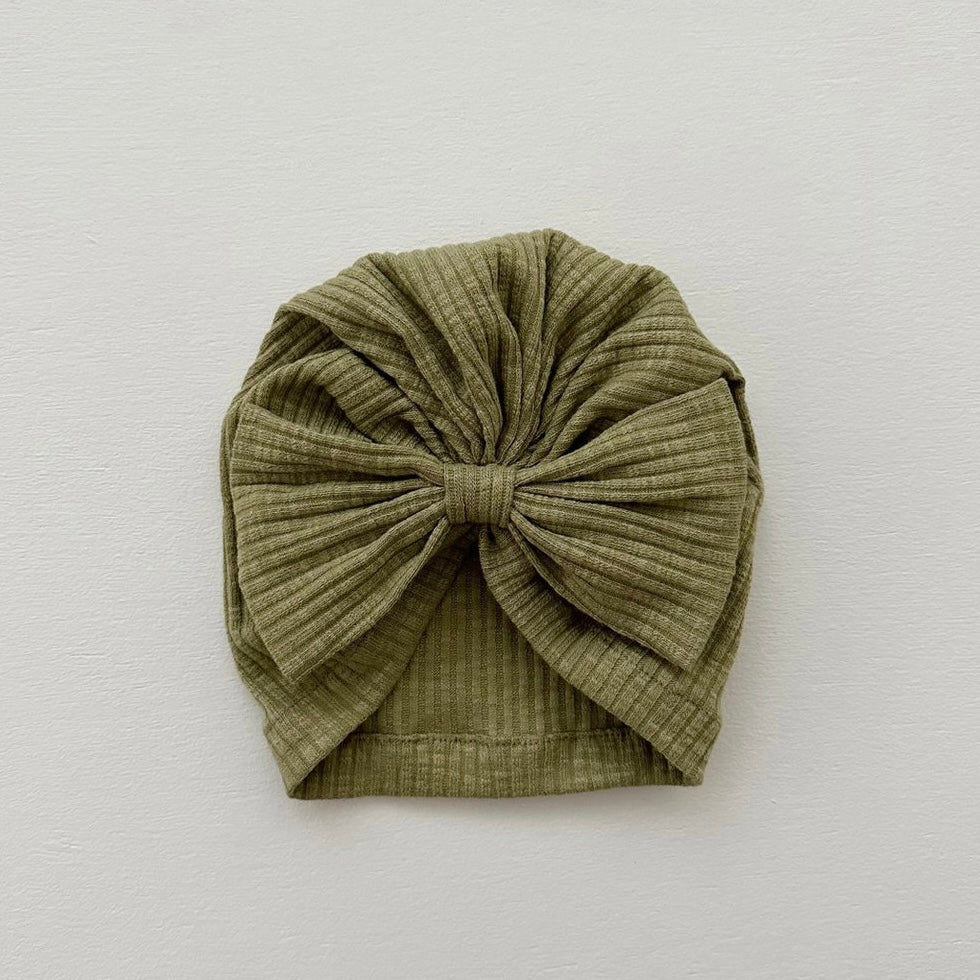 macaron ribbon turban / pink
