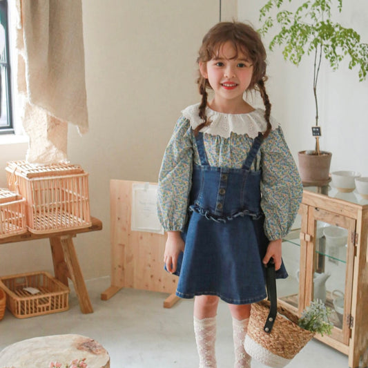[Puella FLO] hellen jumper skirt / blue