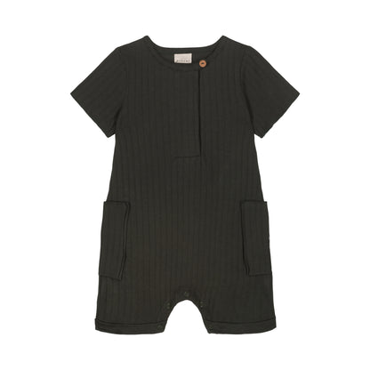 JUMPSUIT AIME RIB / abyssal green