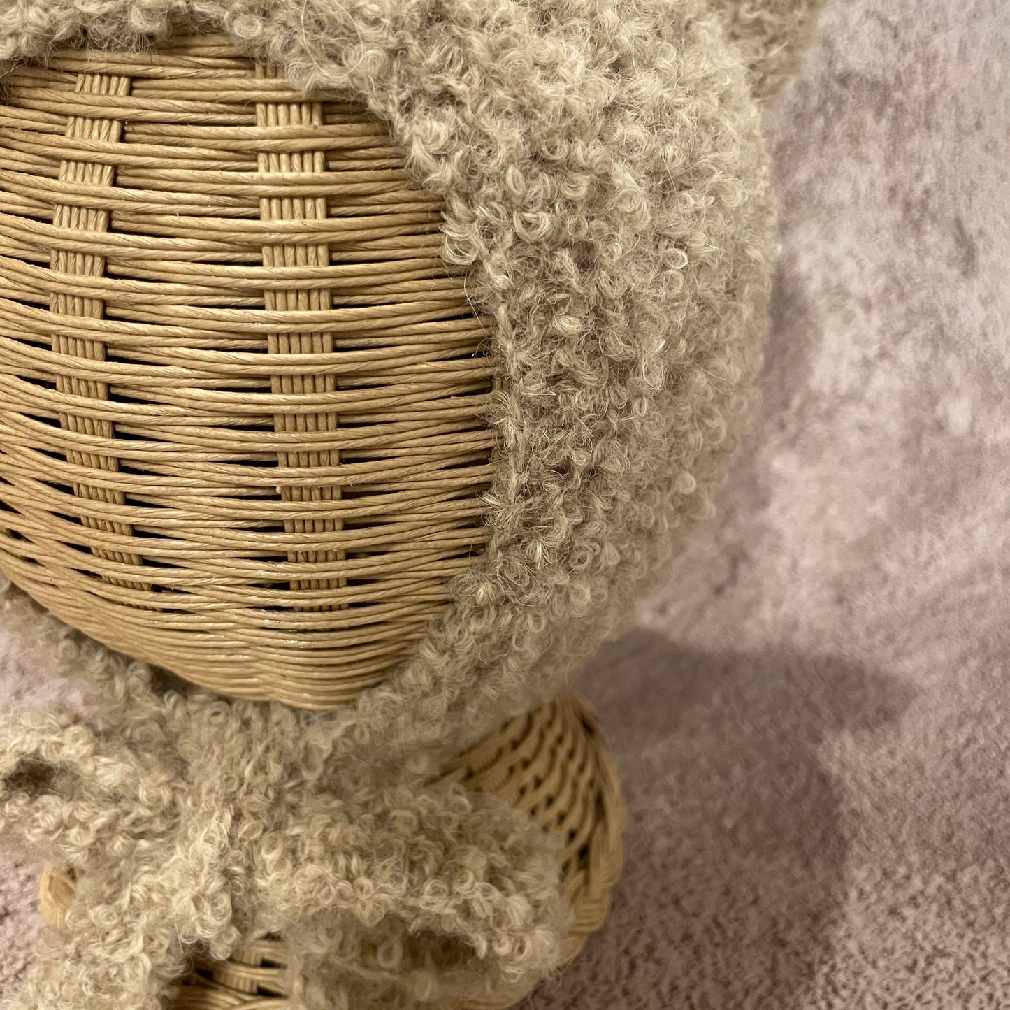 teddy hat / light beige [pixie hat]