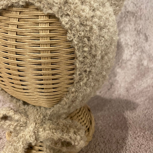 teddy hat / light beige [pixie hat]