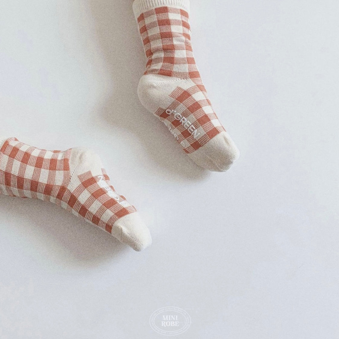 natural check socks 5p set [minirobe]