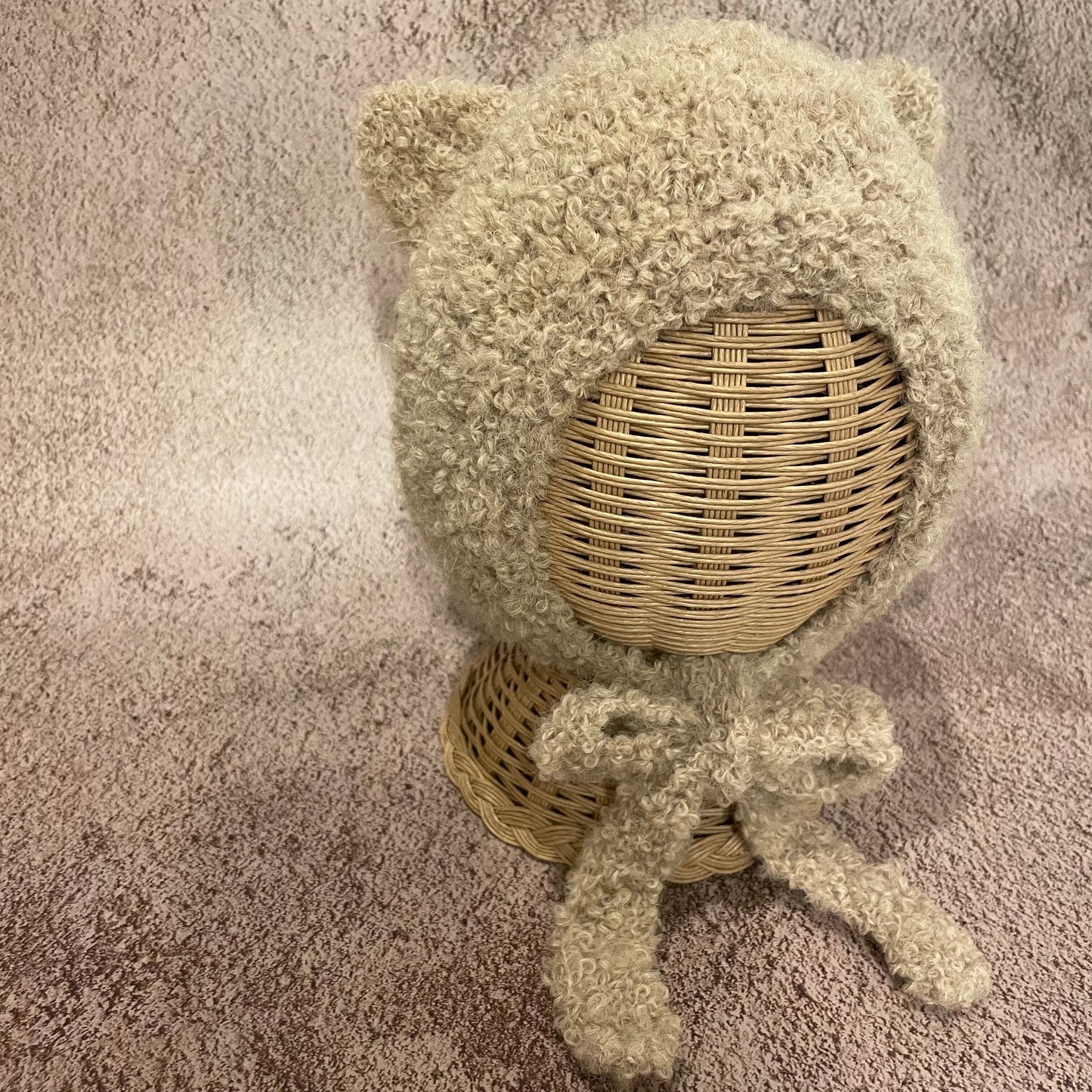 teddy hat / light beige [pixie hat]