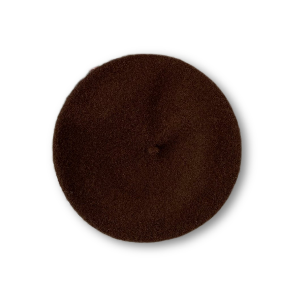 wool beret / brown