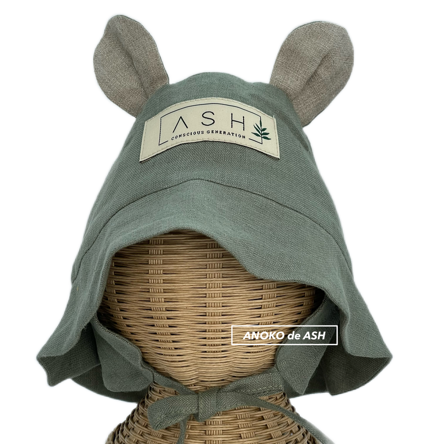 bear hat / basil / straight / neutral [ASH generation]