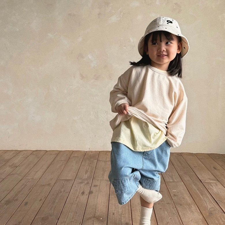 bang bang muji tee / cream [bella bambina]