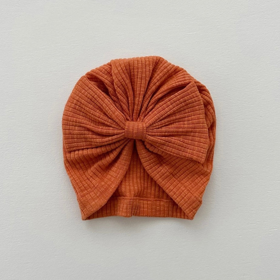 macaron ribbon turban / blue