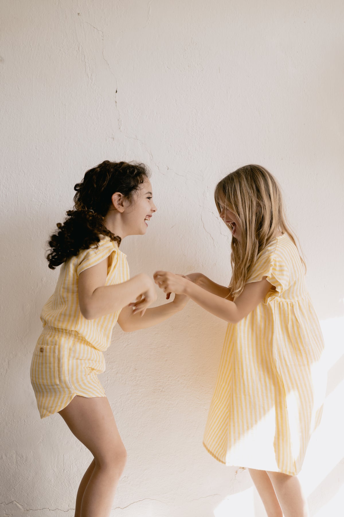 BLOUSE PRASLIN GAZE/ yellow stripes [STUDIO BOHEME]