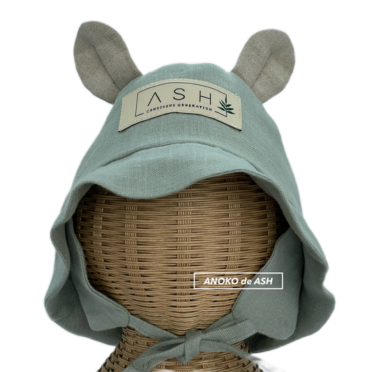 bear hat / sage / straight / neutral [ASH generation]